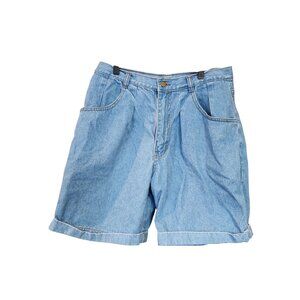 Vintage 90's Center Aisle Denim Jean Shorts Blue High Waist Womens 15/16